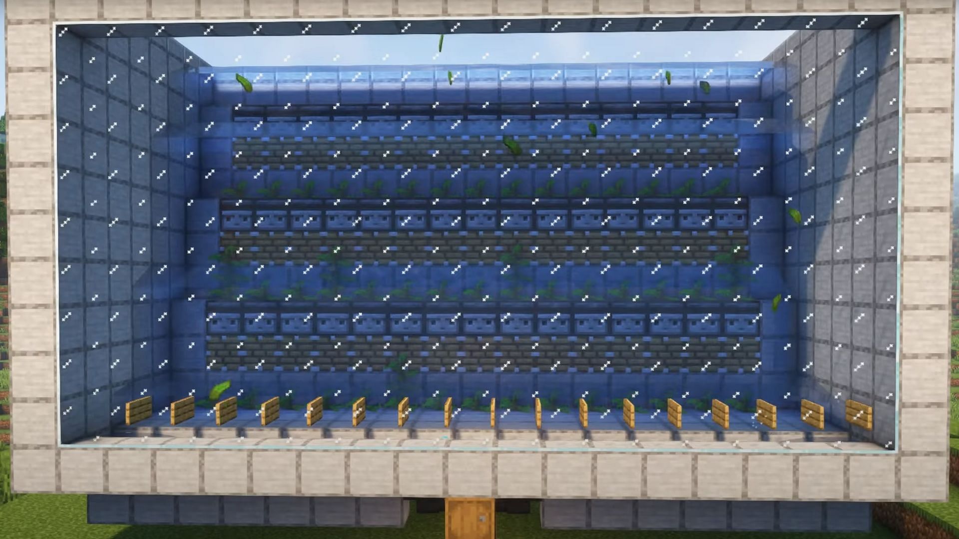 A large-scale kelp farm (Image via Triloms/YouTube)